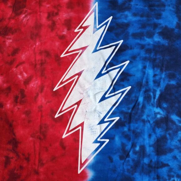 Vintage 2003 Grateful Dead Red White & Blue‎ Tie Dye Shirt Double Sided Size XL - Picture 8 of 8